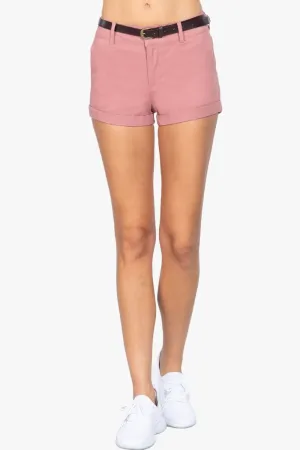 Twill Belted Short Pants
