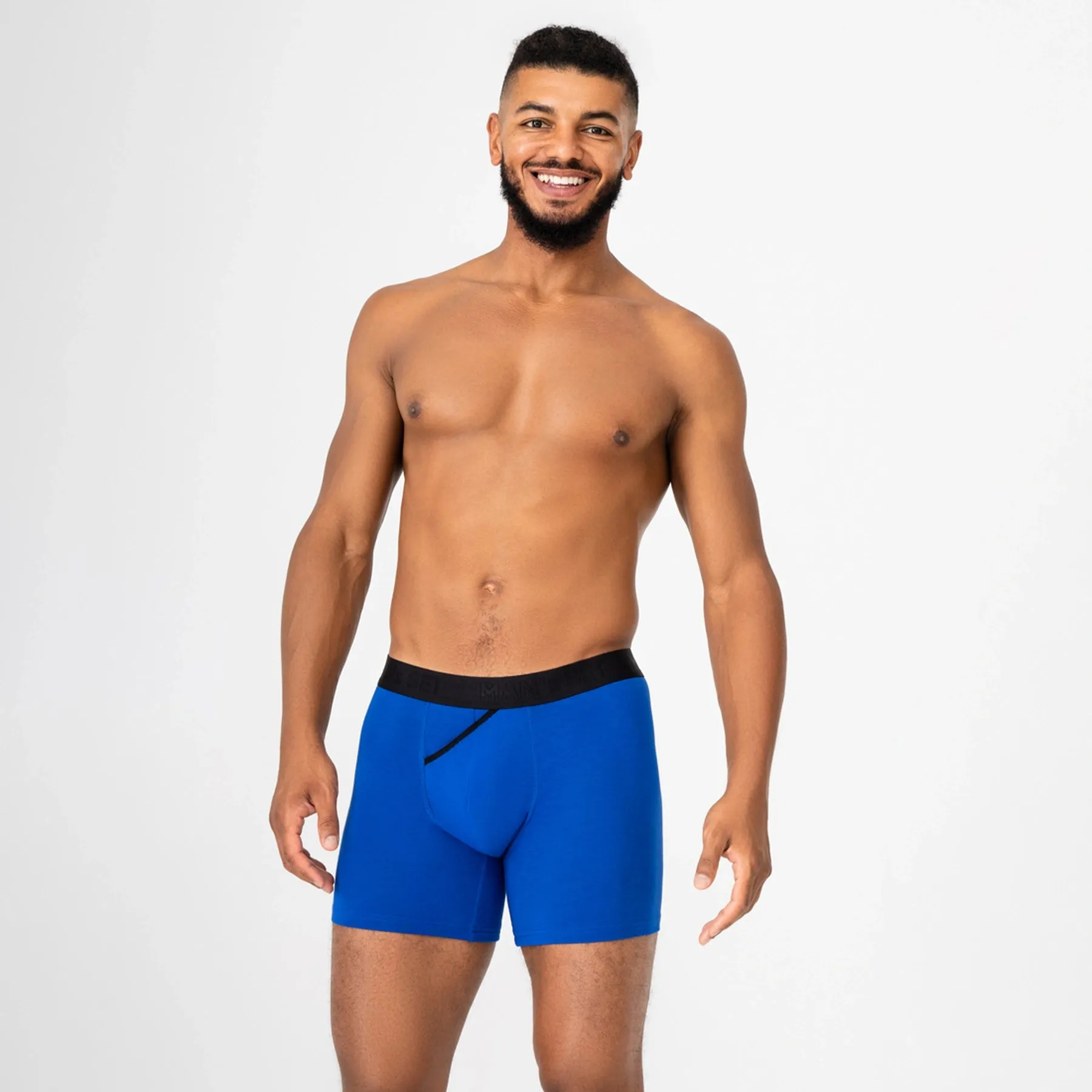 UltraSoft  Boxer Brief 7.6" OpenFly, Electric Blue