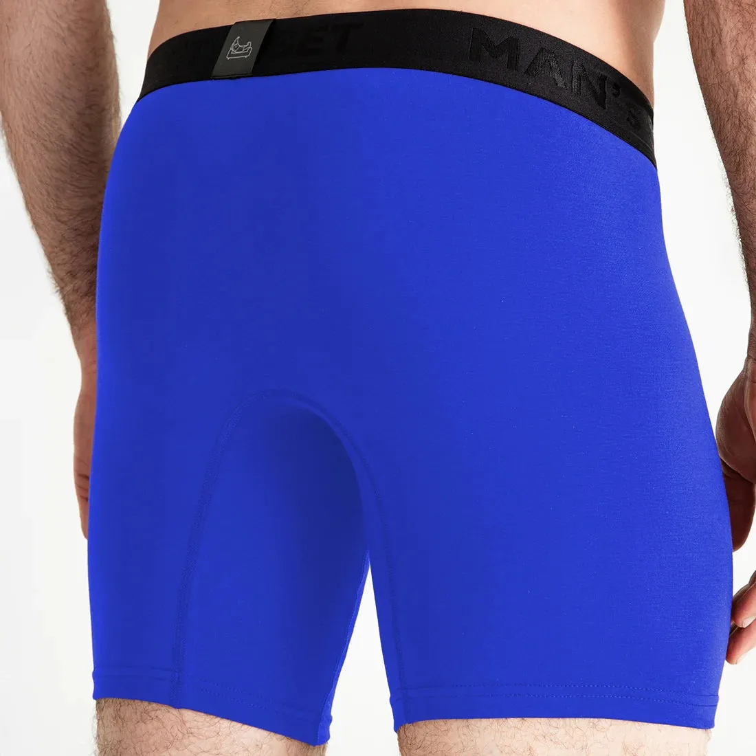 UltraSoft  Boxer Brief 7.6" OpenFly, Electric Blue