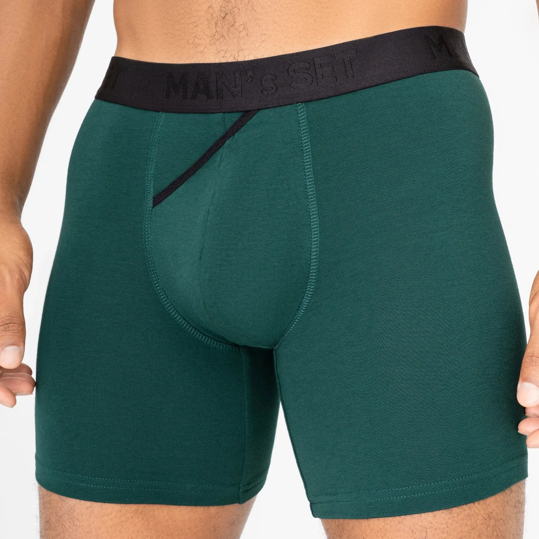 UltraSoft  Boxer Brief 7.6" OpenFly, Forest Green