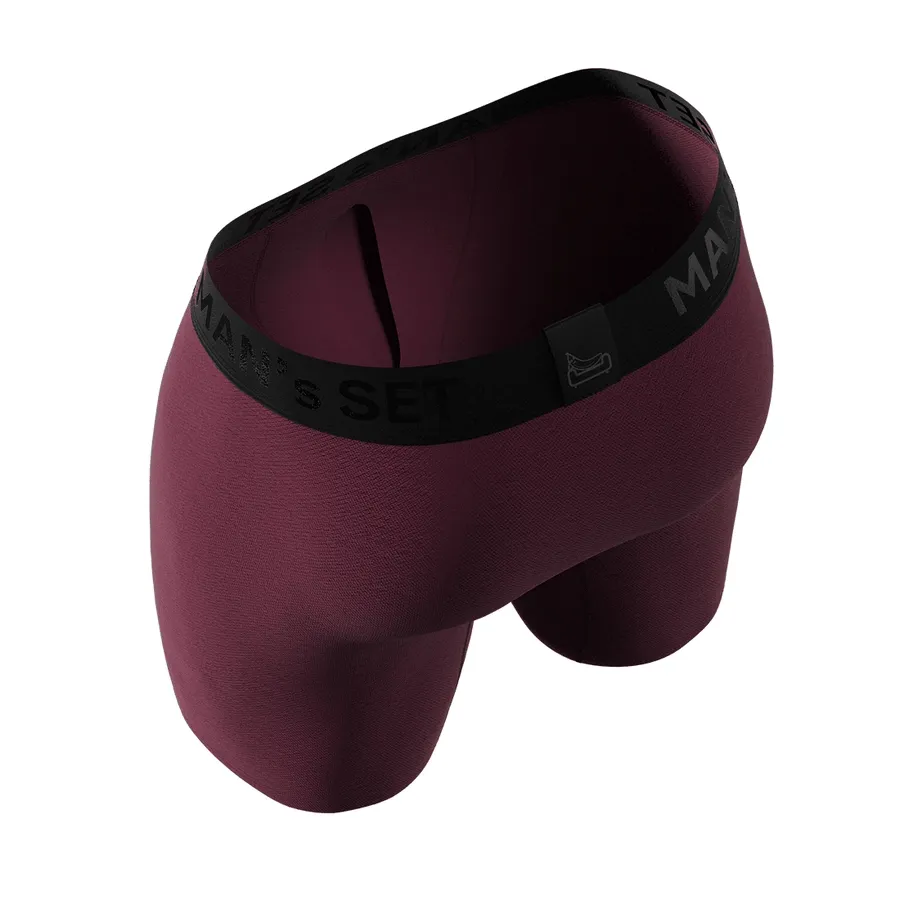 UltraSoft  Boxer Brief 7.6" OpenFly, Plum