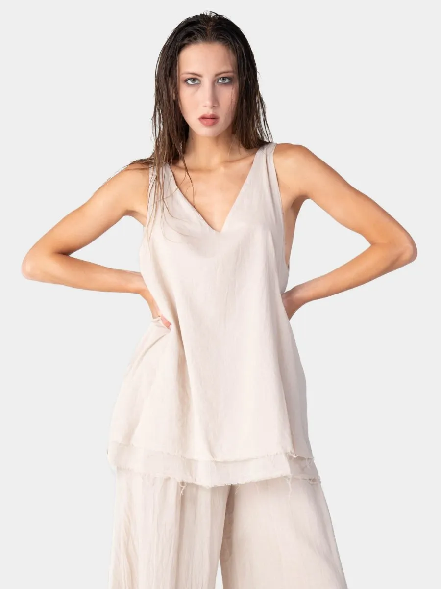 V-Neck Organic Cotton Tank Top