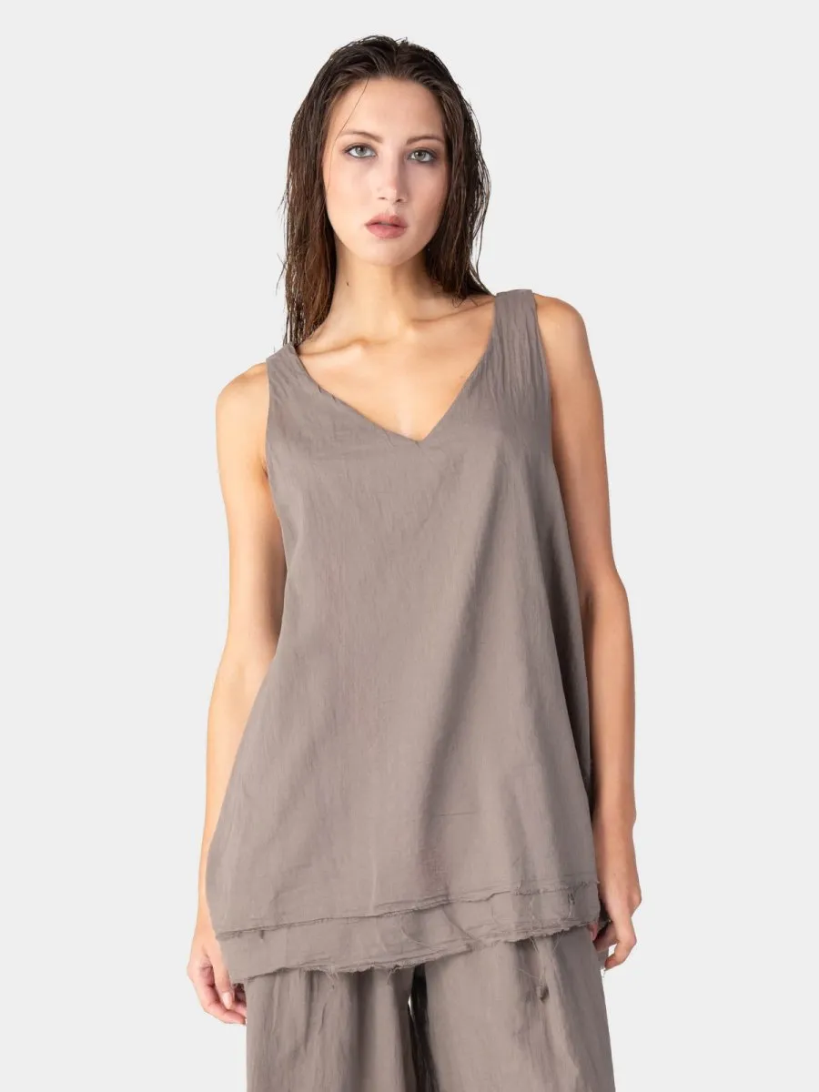 V-Neck Organic Cotton Tank Top