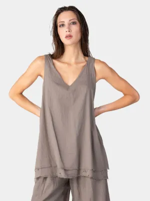 V-Neck Organic Cotton Tank Top