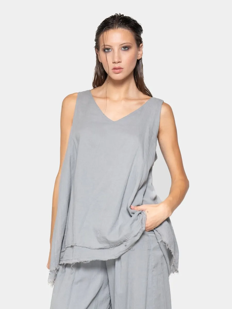 V-Neck Organic Cotton Tank Top