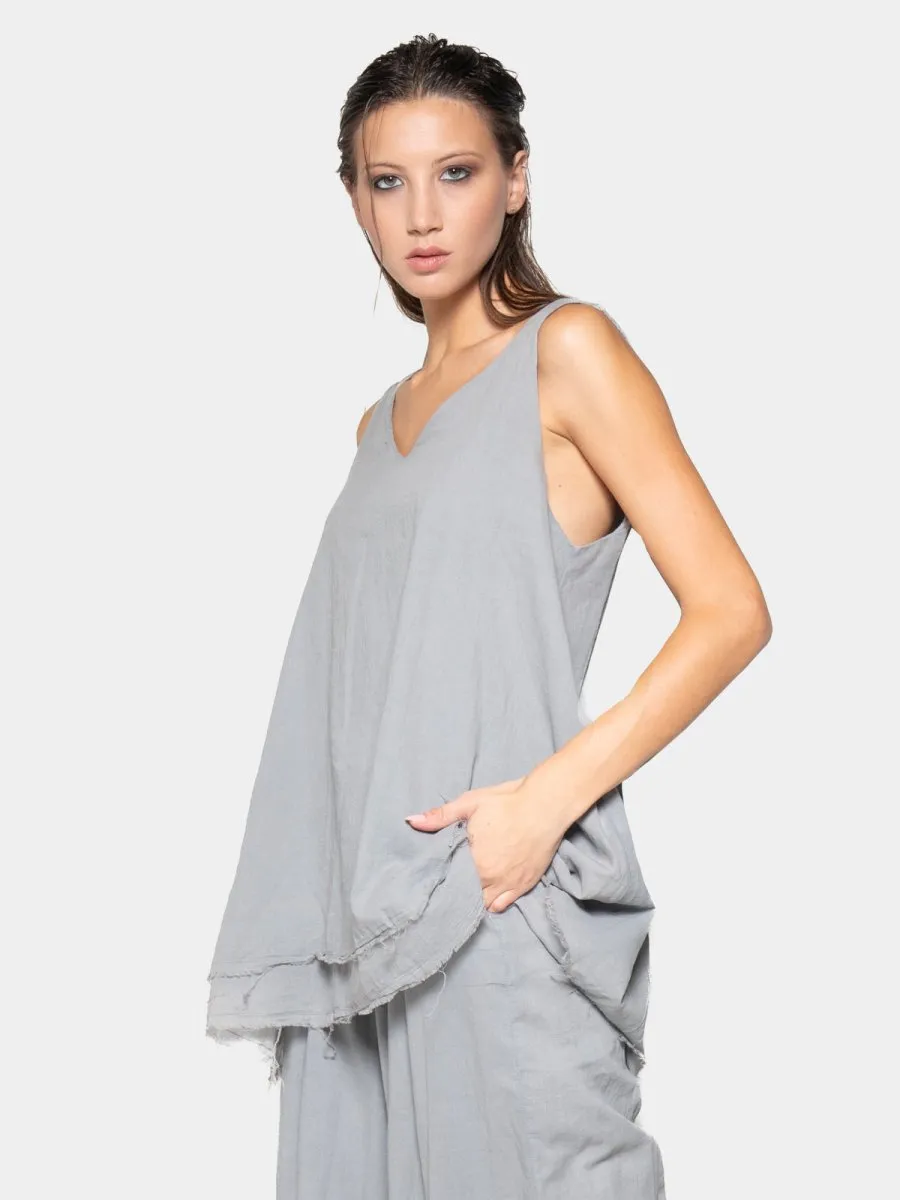 V-Neck Organic Cotton Tank Top