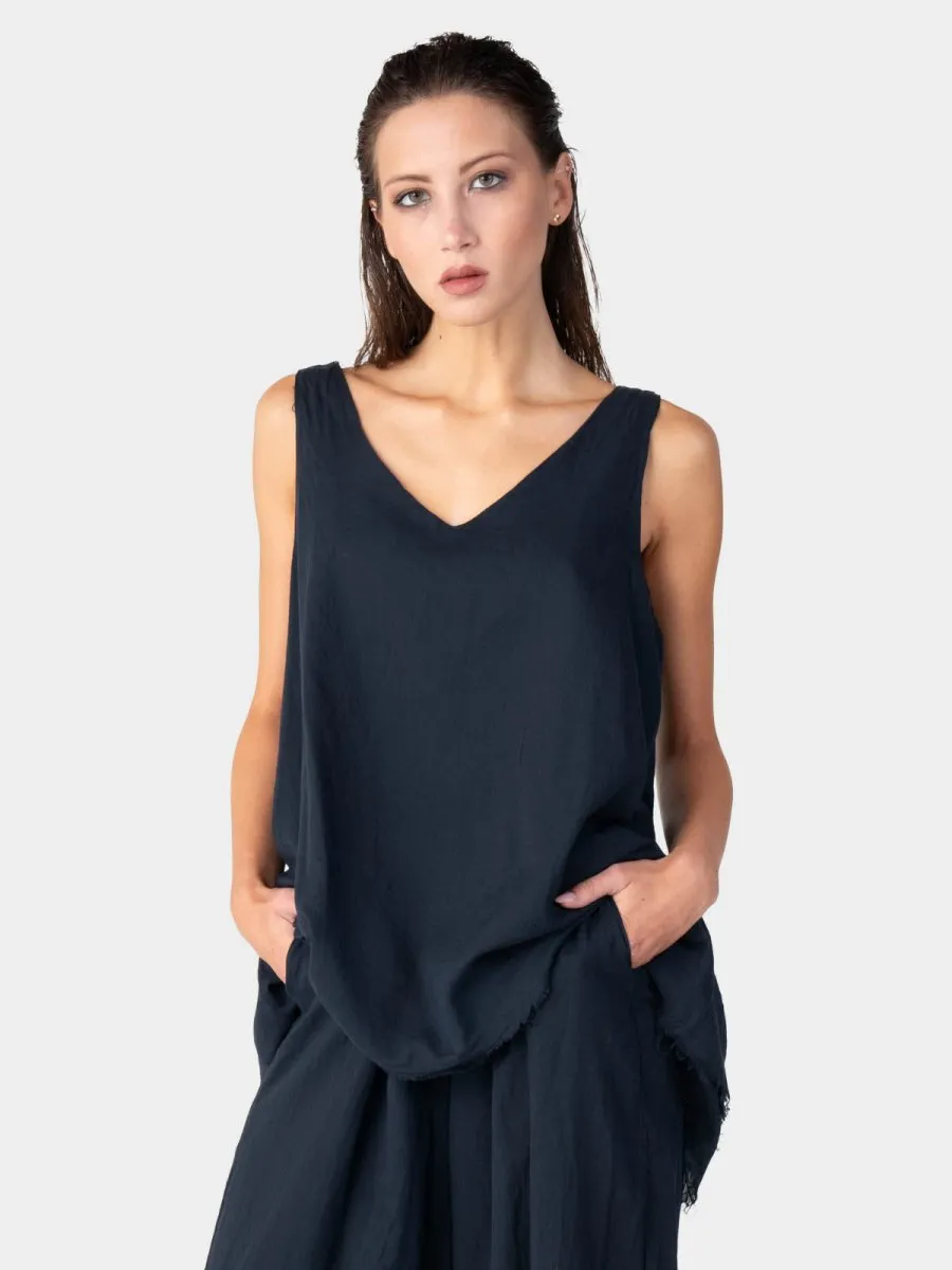 V-Neck Organic Cotton Tank Top