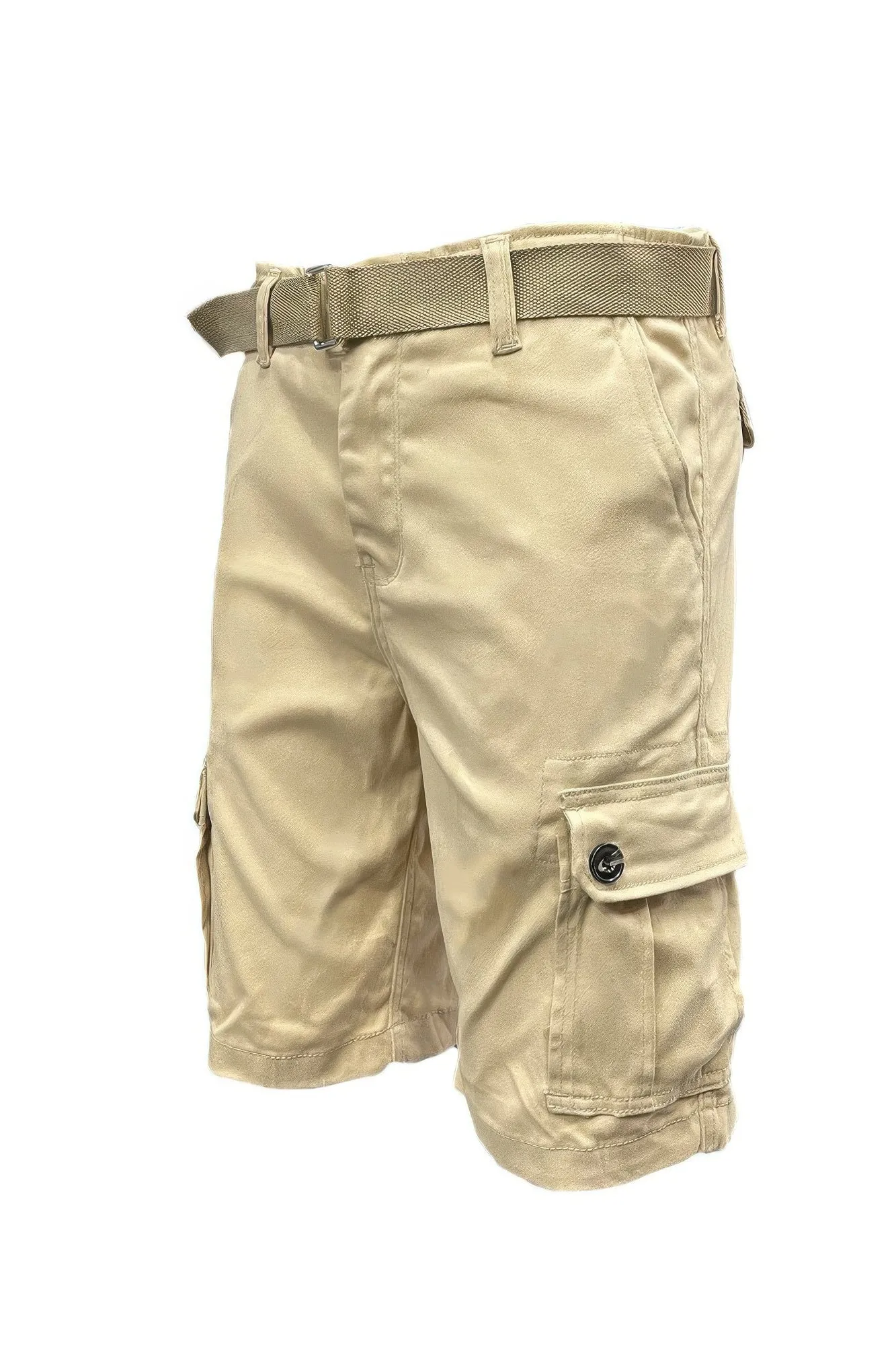 VacationGrabs Belted Summer Shorts for Men