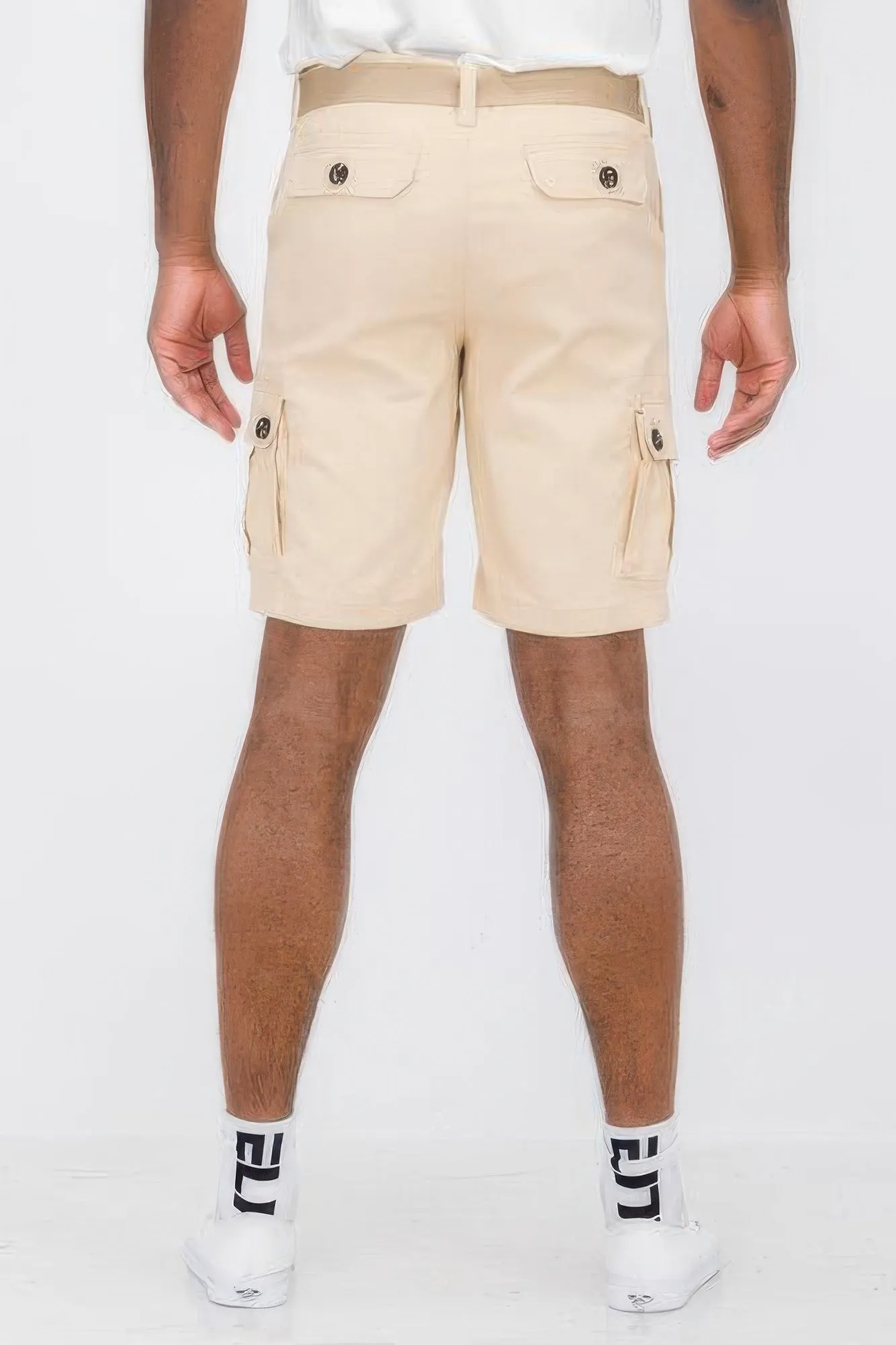 VacationGrabs Belted Summer Shorts for Men