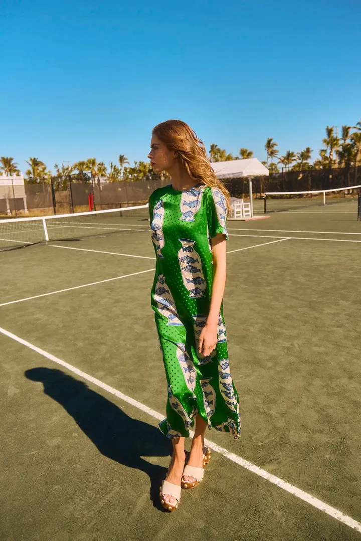 Valerie Dress - Herring Green