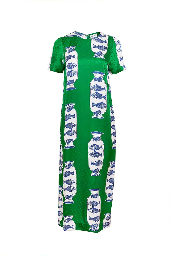 Valerie Dress - Herring Green