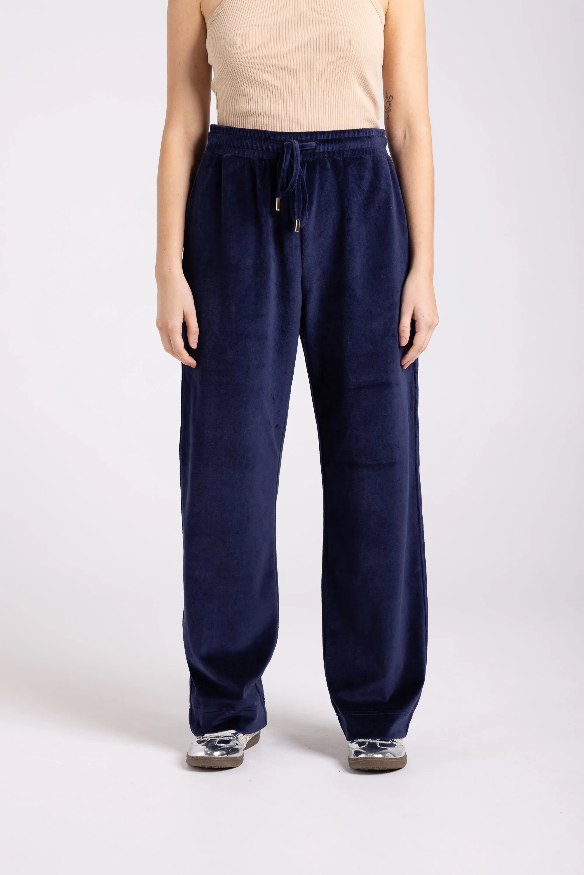 Velour Pant - French Navy