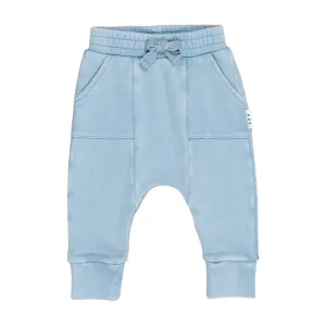 Vintage Blue Drop Crotch Pant Washed Blue