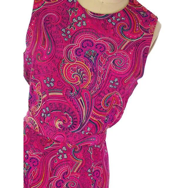 Vintage Gloria Sachs 3PC Silk Paisley Outfit Skirt/Blouse/Camisole 1980s NOS Sz 8