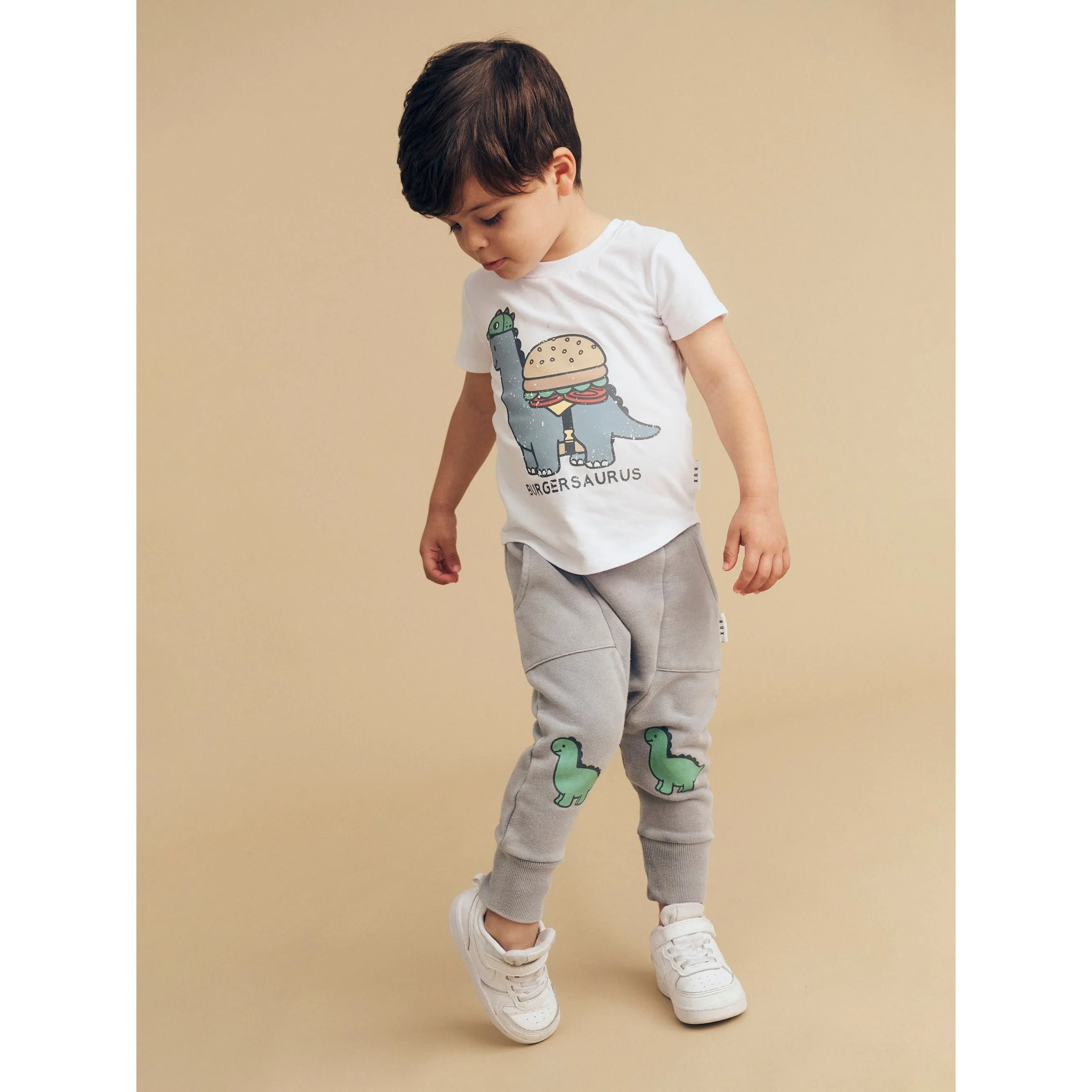 Vintage Grey Dino Drop Crotch Pant Washed Grey