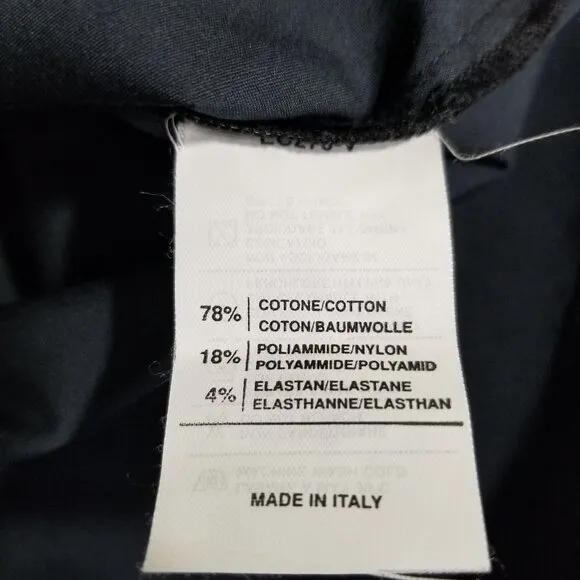 Walter Voulaz Italy Womens It 42 US 6 Shift Dress Black Corpcore Minimal Career