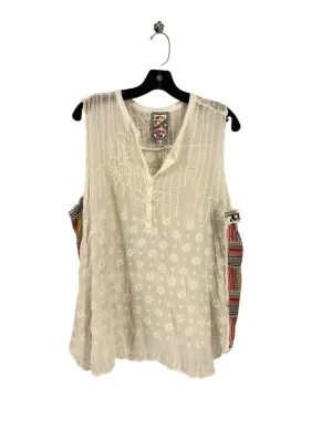 White Tank Top Johnny Was, Size Xl