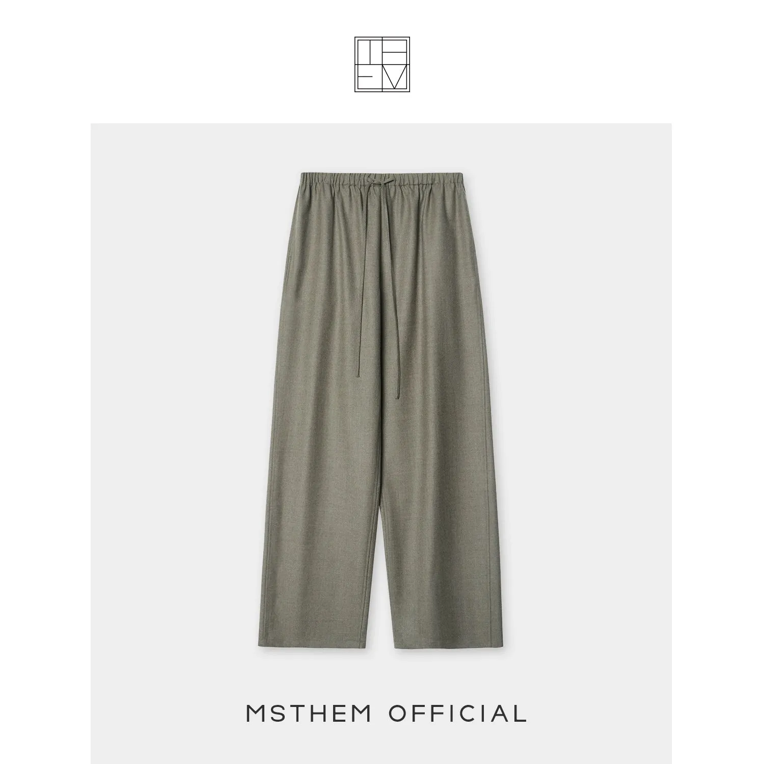 Wide Leg Pants with Elastic Waist