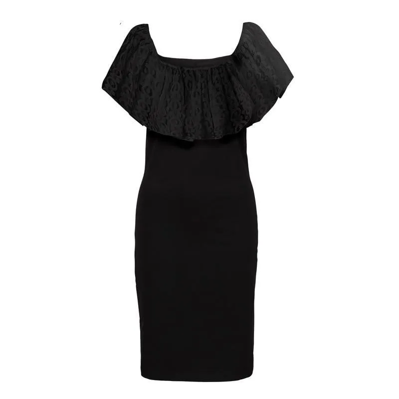 Women Dress Bodycon Dresses with lace Plus Size Chic Elegant off shoulder Evening Party Dresses 9023
