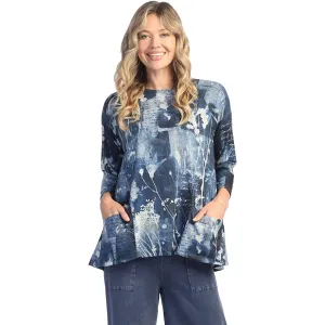 Women's Jess & Jane Two Pocket Tunic Mariposa Blue Multi