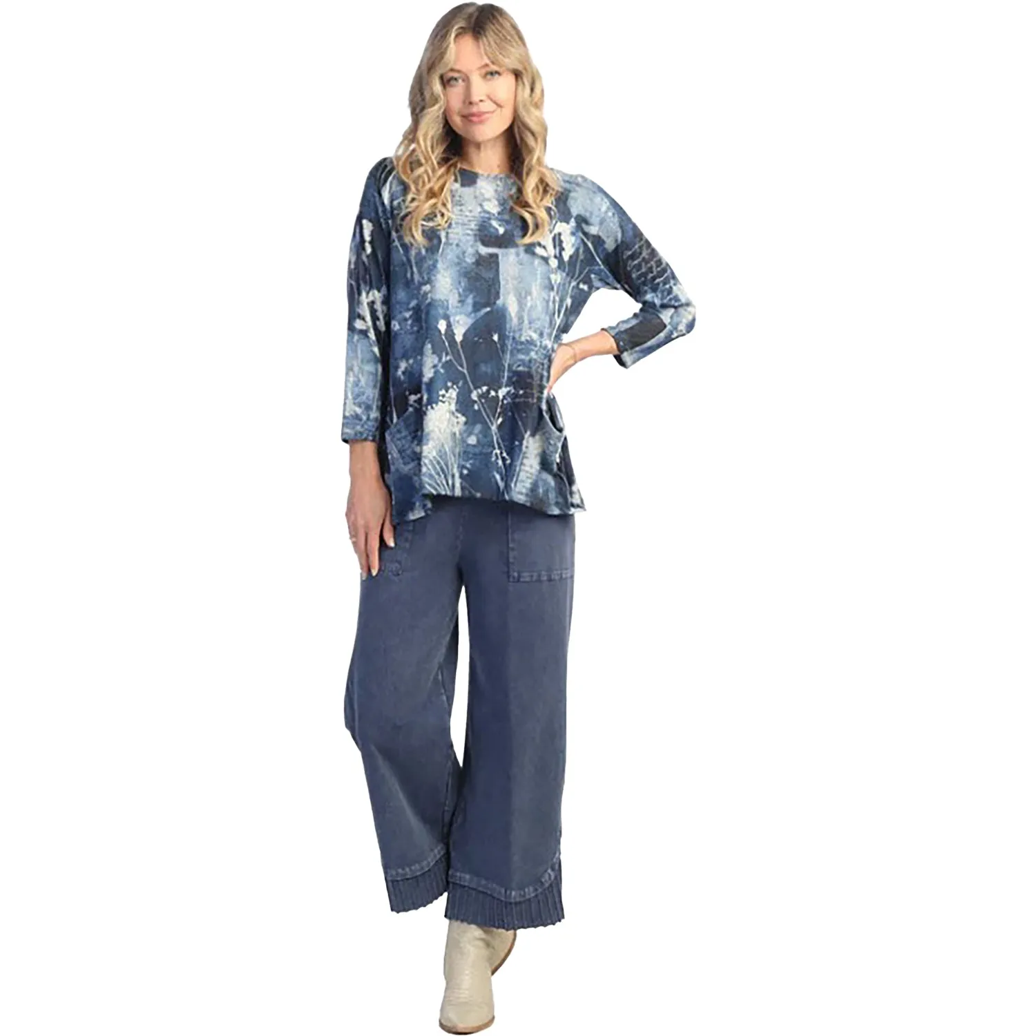 Women's Jess & Jane Two Pocket Tunic Mariposa Blue Multi