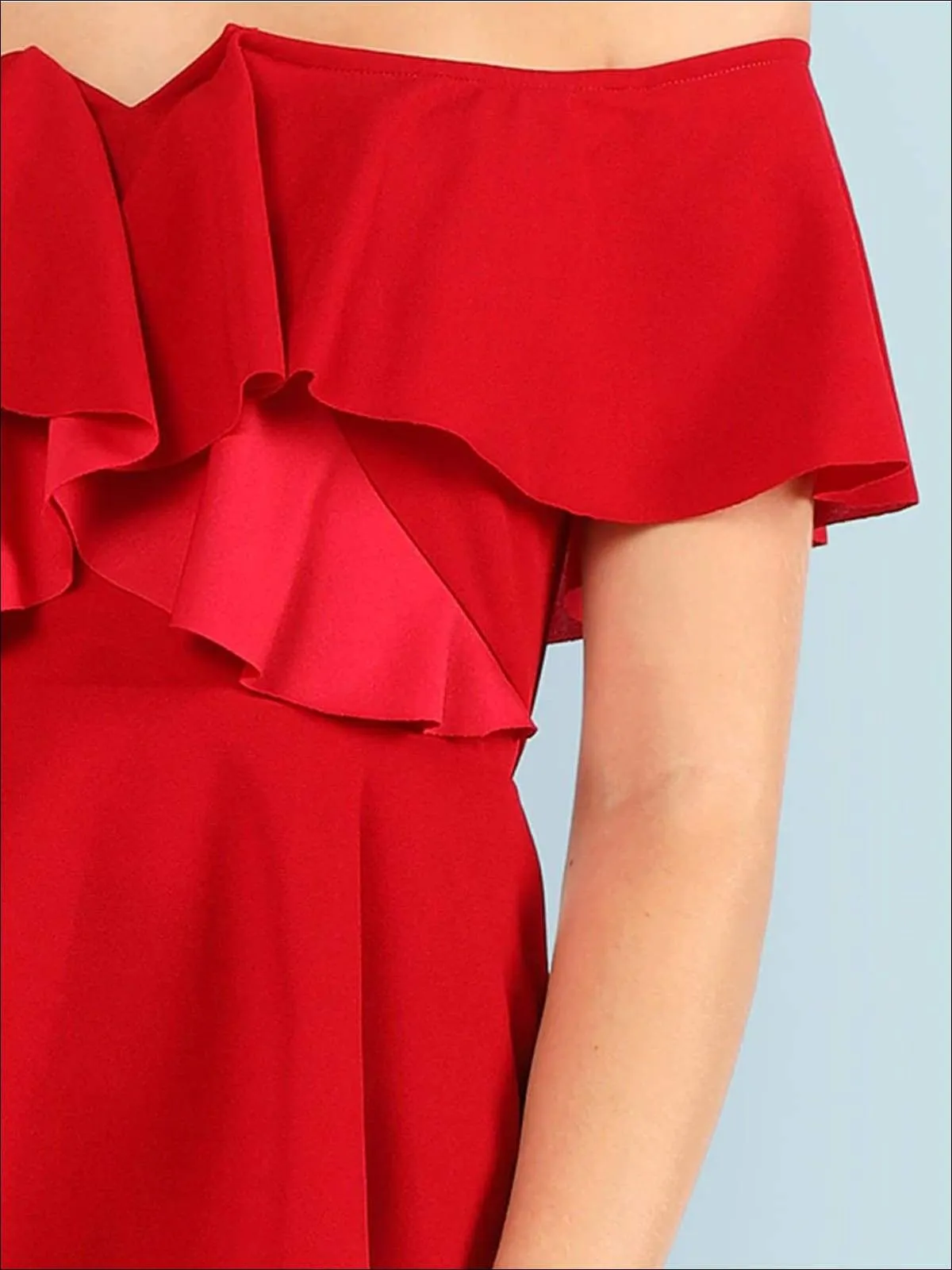 Women's Off The Shoulder Asymmetrical Peplum Blouse