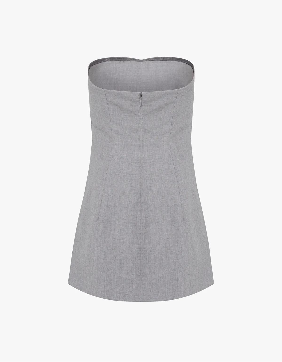 Wool Column Tunic - Grey