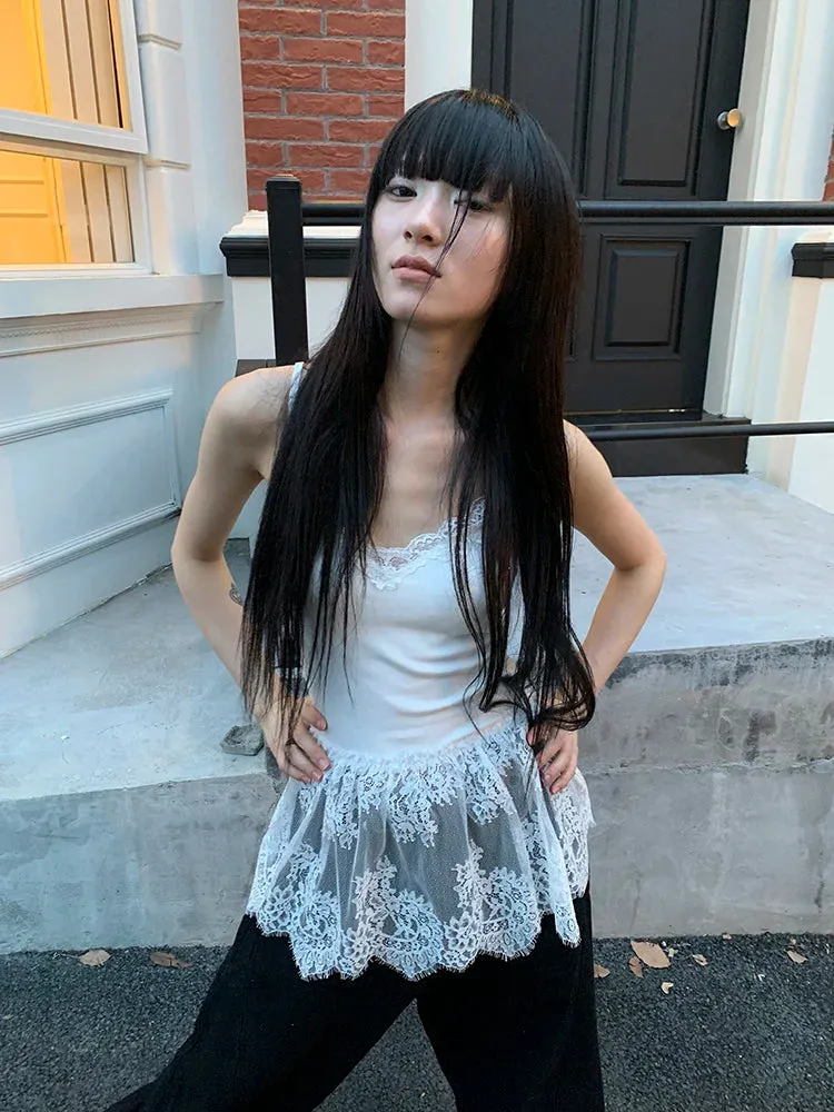 Y2K Lace Cami Top