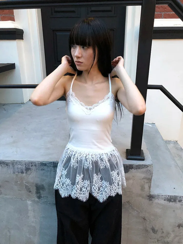 Y2K Lace Cami Top