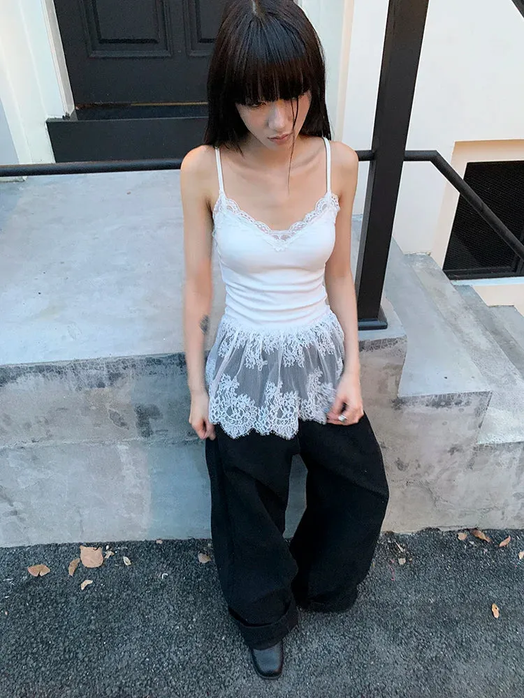 Y2K Lace Cami Top