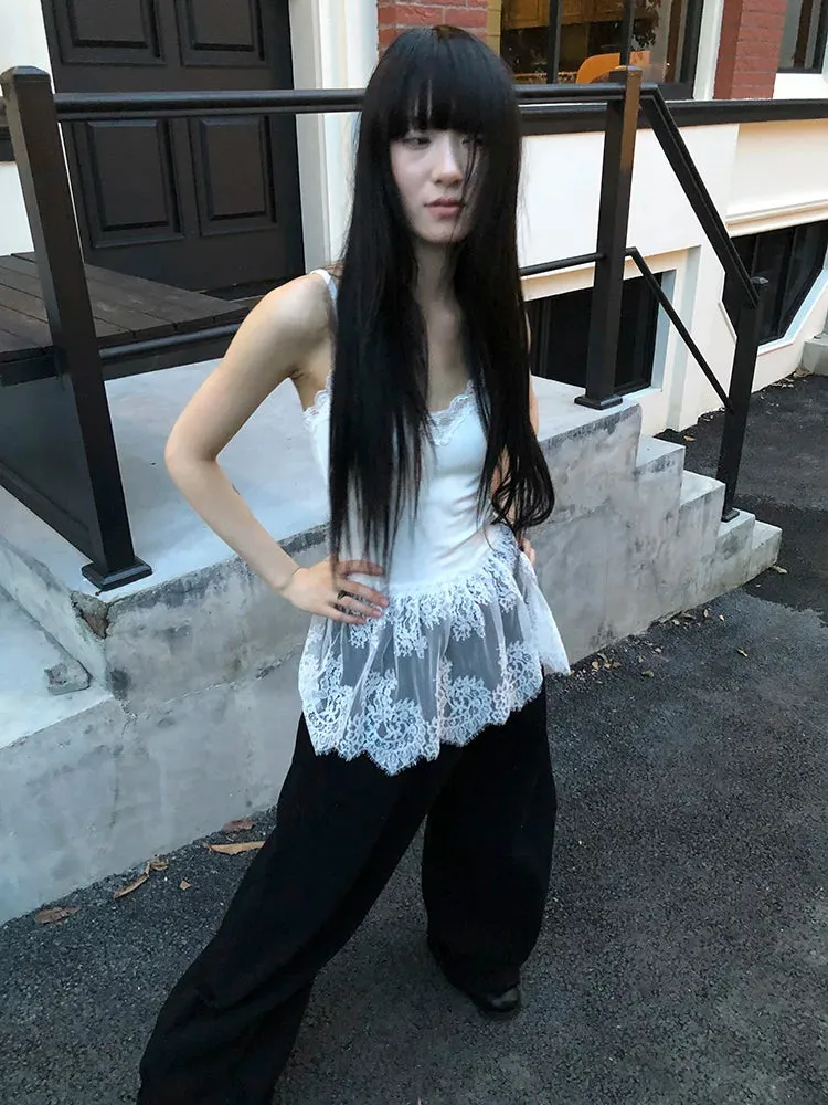 Y2K Lace Cami Top