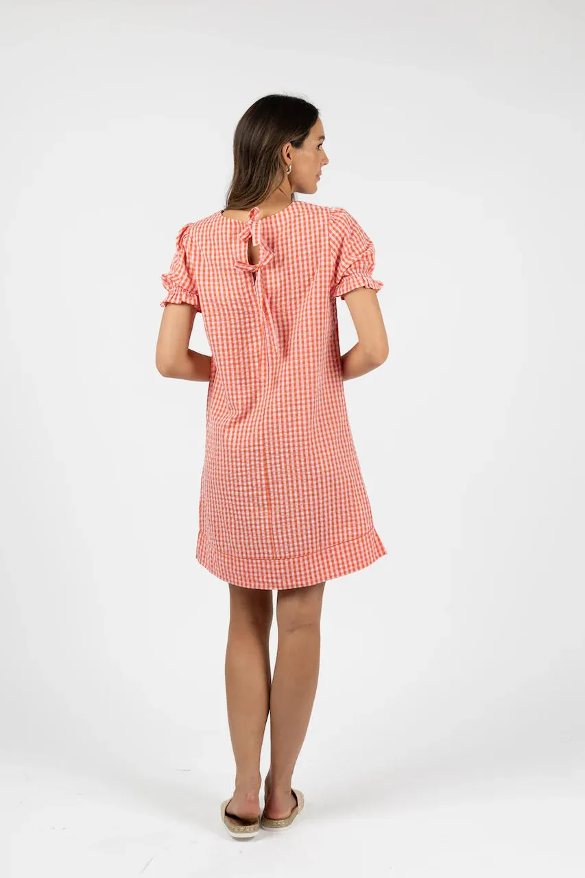 Zeta Shift Dress - Pink/Red