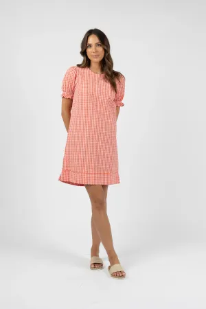 Zeta Shift Dress - Pink/Red